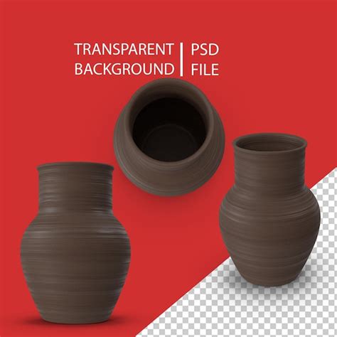 Premium Psd Clay Vase Png