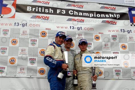 Race 2 Podium L To R Will Power AUS Fortec Jamie Green GBR