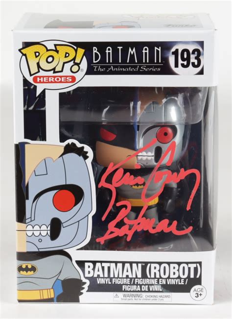 Kevin Conroy Signed Batman The Animated Series 193 Batman Robot Funko Pop Vinyl Figure