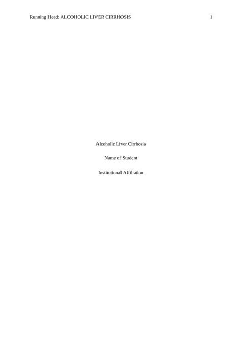 Alcoholic Liver Cirrhosis: Symptoms, Laboratory Results, and Prescribed ...