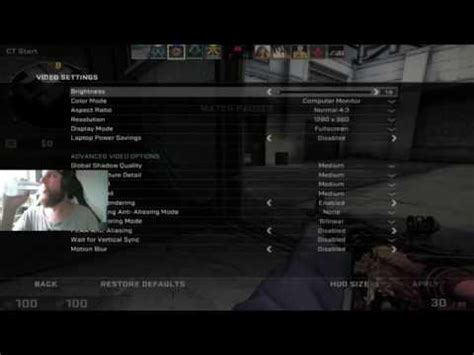 Configuração de Video Video Settings Pro Players Counter Strike