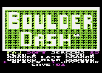 Atari 400 800 XL XE Boulder Dash : scans, dump, download, screenshots ...