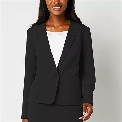 Black Label By Evan Picone Suit Jacket Color Black Jcpenney