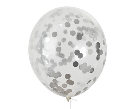 Confetti Ballonnen Zilver 5st Daily Style