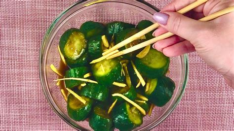 Маринованные огурцы ПО-ЯПОНСКИ! Хрустящие и сочные, всего за одни сутки ...