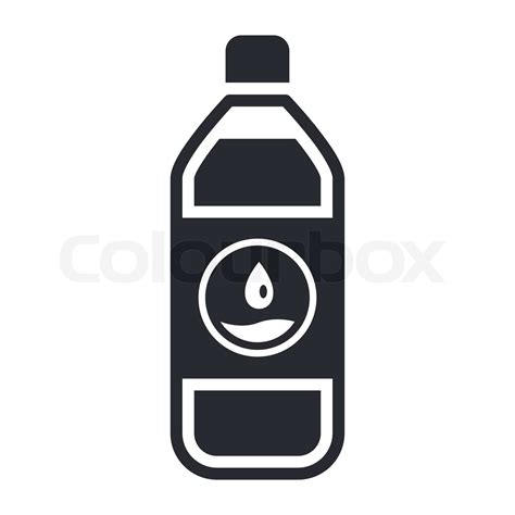 Vektor Illustration Der Wasserflasche Symbol Stock Vektor Colourbox