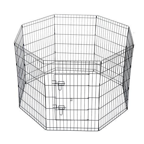Pet Cage Metal Playpen 8 Panel Dog Cat Rabbit Play Pen Wire Run Fence ...