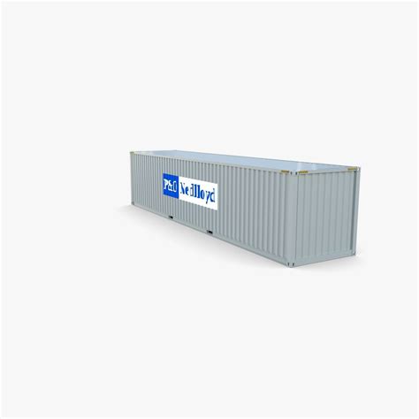 Ft Shipping Container Po Nedlloyd V D Model Cgtrader