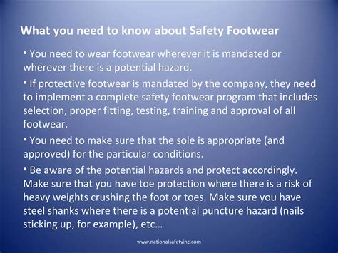 The basics of foot protection | PPT