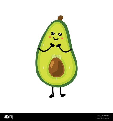 Icono de aguacate Ilustración plana del icono del vector del aguacate