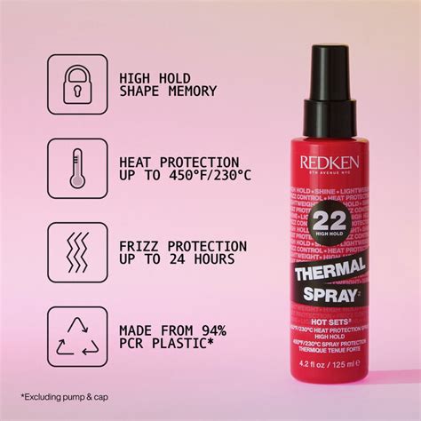 High Hold Thermal Spray Heat Protectant Hairspray Redken