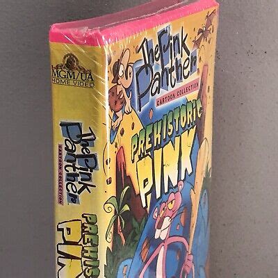 Pink Panther Cartoon Collection Prehistoric Pink Vhs Video Tape Rare