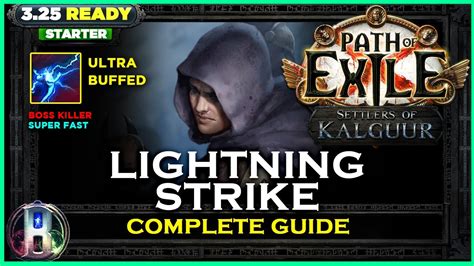 PoE 3 25 LEAGUE STARTER LIGHTNING STRIKE TRICKSTER PATH OF EXILE