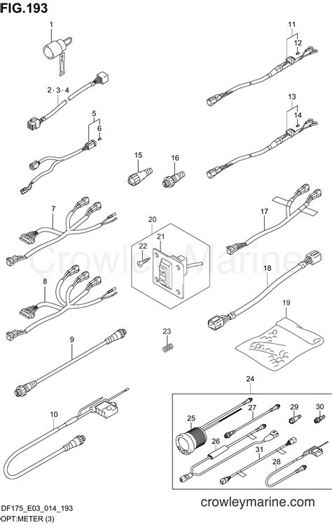 Opt Meter Df Tg E Serial Range Four Stroke Outboard