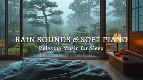 FALL INTO SLEEP INSTANTLY Peaceful Piano Soft Rain Relaxing Sleep