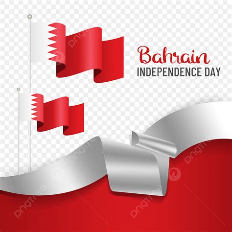 National Flag Hd Transparent, Flag Ribbon National Flag Bahrain National Day, National Flag, Red ...