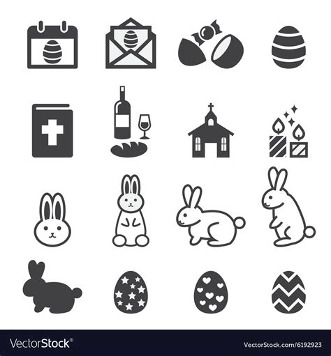 Easter Icon Royalty Free Vector Image Vectorstock