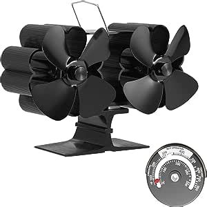 Amazon Petchor Blades Wood Stove Fan Heat Powered Fan Stove