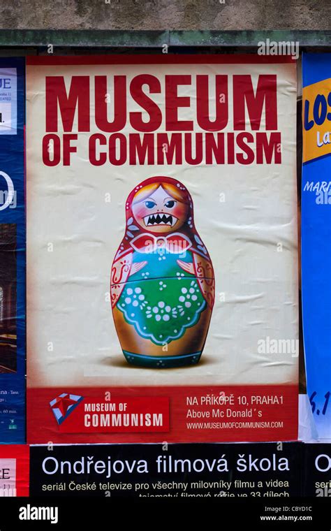 Museum Of Communism Poster Prague Czech Republic Stock Photo Alamy