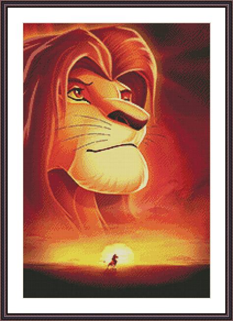 Lion King Cross Stitch Pattern Disney Cross Stitch Pattern Etsy Uk