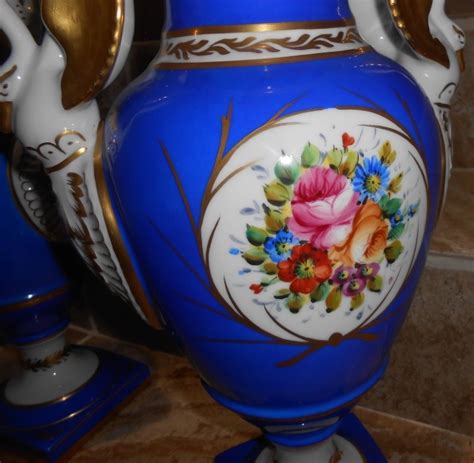 Jarron Floreros Porcelana Coudeville Limoges Paris France Env O Gratis