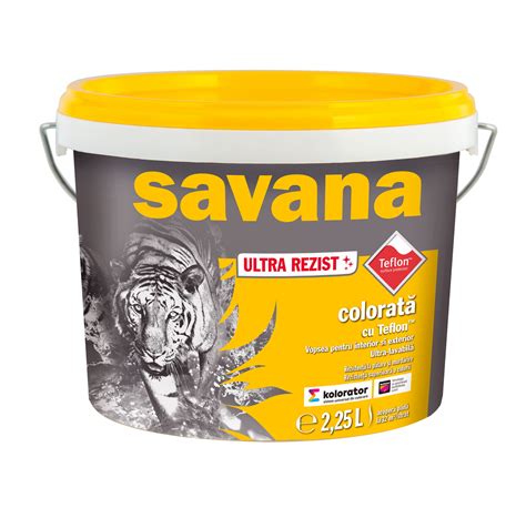 Savana Vopsea Ultra Rezist Colorata Cu Teflon Recobol