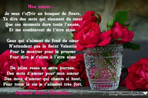 Poeme Saint Valentin Valentines Tag en 2022 Poème pour la saint