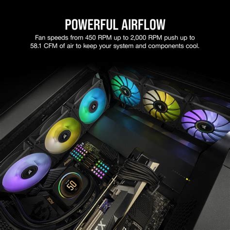 Corsair ICUE ML120 RGB ELITE Premium Kit De 3 Ventiladores Con PWM De