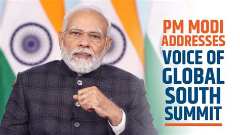 Pm Modi Addresses Voice Of Global South Summit Youtube