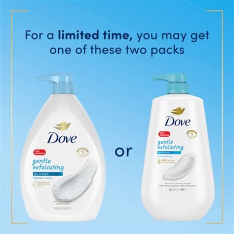 Dove Gentle Exfoliating With Sea Minerals Body Wash With Pump Oz