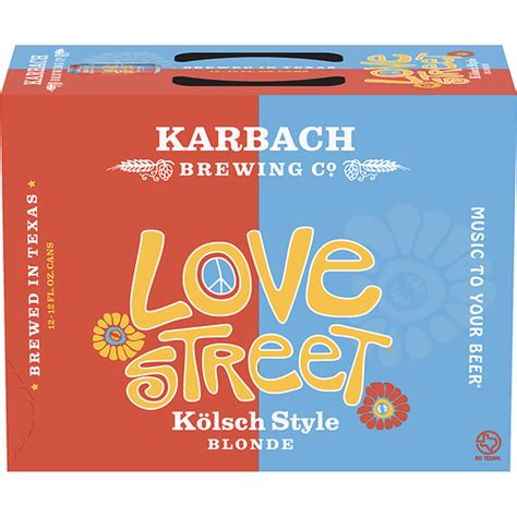 Karbach Brewing Co Love Street® Kolsch Style Blonde Beer 12 Pack 12 Fl Oz Cans Ale And Ipa