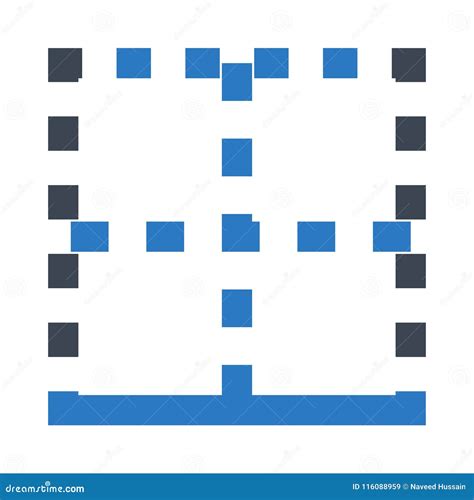 Alignment Glyphs Double Color Icon Stock Illustration Illustration Of