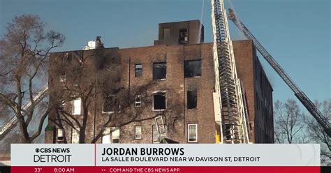 Dozens Displaced After Apartment Fire In Detroit Cbs Detroit