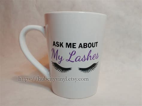 Ask Me About My Lashes Vinyl Decal Etsy