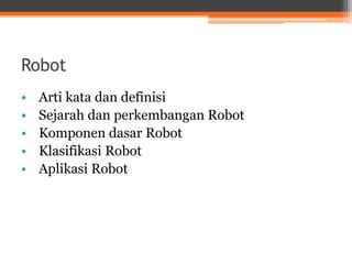 Pengenalan Dasar Robotika Ppt