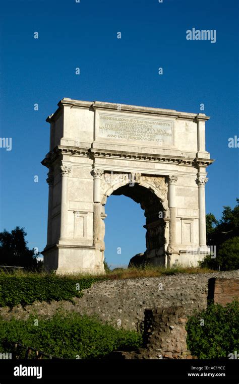 Triumphal Arch Of Titus Hi Res Stock Photography And Images Alamy