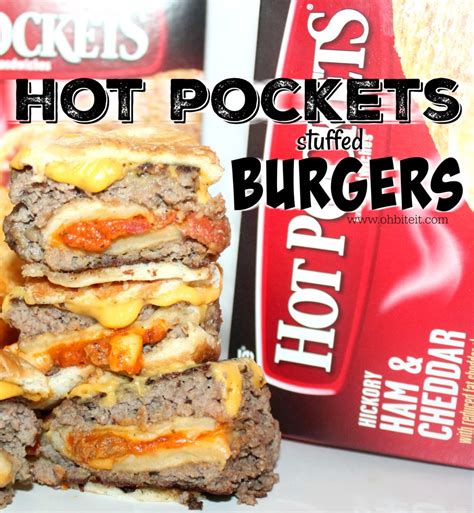 Hot Pockets Stuffed Burgers Oh Bite It