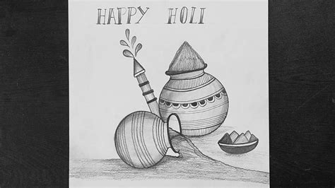 Pencil Sketch, Pencil Drawings, Holi Drawing, Step By Step Drawing, Happy, Art, Art Background ...