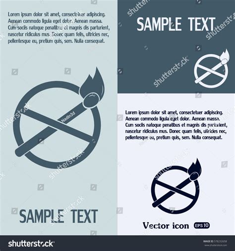 No Naked Flame Warning Sign Vector Stock Vector Royalty Free Shutterstock
