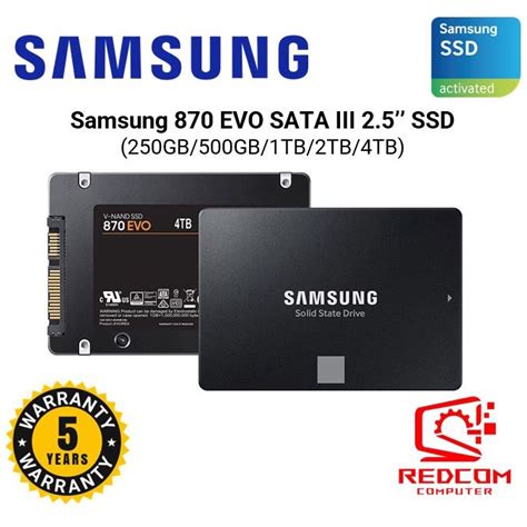 Samsung 870 Evo Sata Iii 2 5 Ssd 250gb 500gb 1tb 2tb 4tb Shopee Malaysia