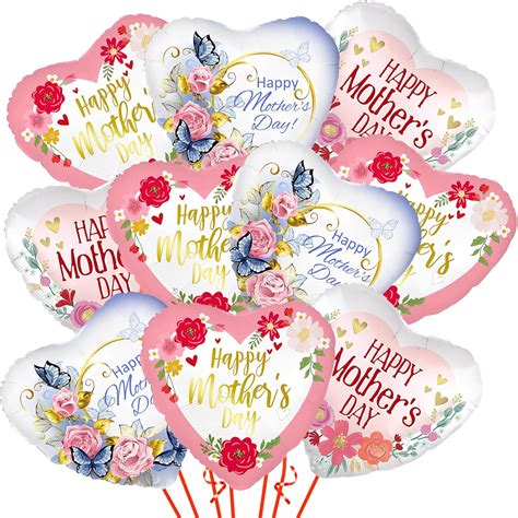 15 Pcs Mother Day Balloons Mother Day Decorations Mom