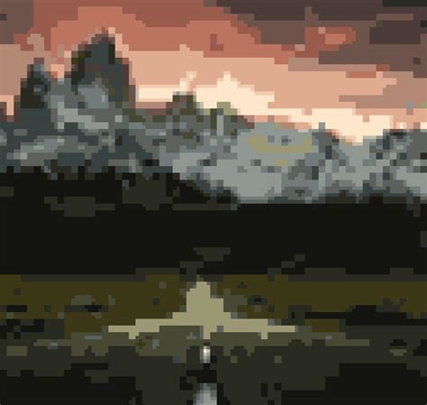 Mountains : r/PixelArt