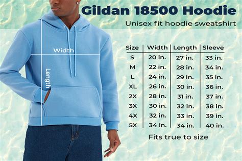 Gildan 18500 Size Chart Unisex Hoodie Graphic by evarpatrickhg65 ...