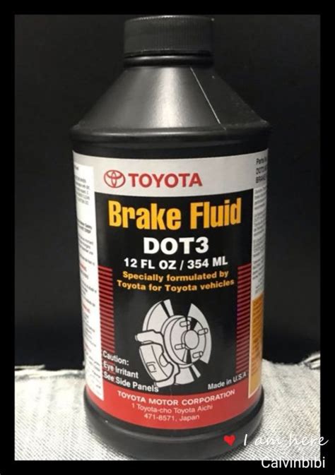 Original Toyota Dot Brake Fluid Oil Fl Oz Ml Lazada