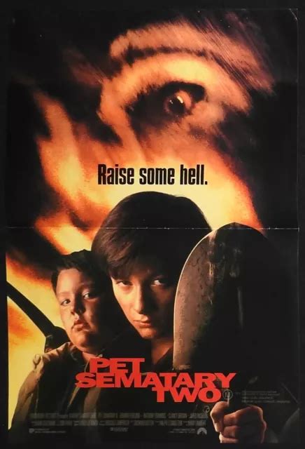 PET SEMATARY TWO Original Daybill Movie Poster Stephen King Edward