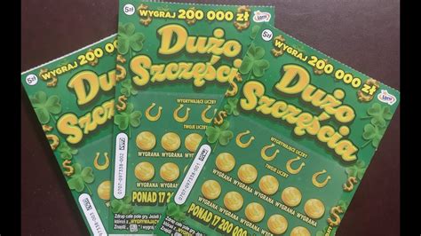 Zdrapki lotto 545 Czwartkowy draping premierka Dużo szczęścia