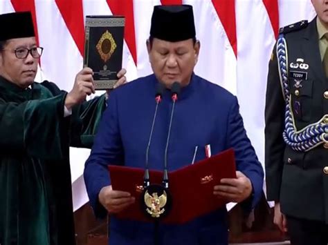 Prabowo Subianto Sworn In As 8th President Of Indonesia Mos Margherita