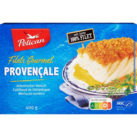 Pelican Filets Gourmet MSC Atlantischer Dorsch Filet Provençale