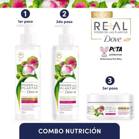 Combo Dove Shampoo Acondicionador Mascara Real Poder Plantas Mercadolibre