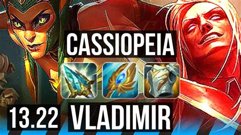 Cassiopeia Vs Vladimir Mid 1 8m Mastery 600 Games Godlike Kr